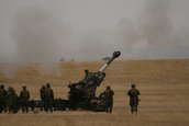 M198 155mm Howitzers firing at Camp Guernsey ARNG Base
 - photo 19 