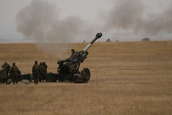M198 155mm Howitzers firing at Camp Guernsey ARNG Base
 - photo 24 