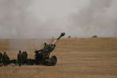 M198 155mm Howitzers firing at Camp Guernsey ARNG Base
 - photo 25 