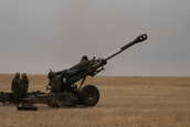 M198 155mm Howitzers firing at Camp Guernsey ARNG Base
 - photo 34 