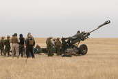 M198 155mm Howitzers firing at Camp Guernsey ARNG Base
 - photo 48 