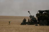 M198 155mm Howitzers firing at Camp Guernsey ARNG Base
 - photo 63 